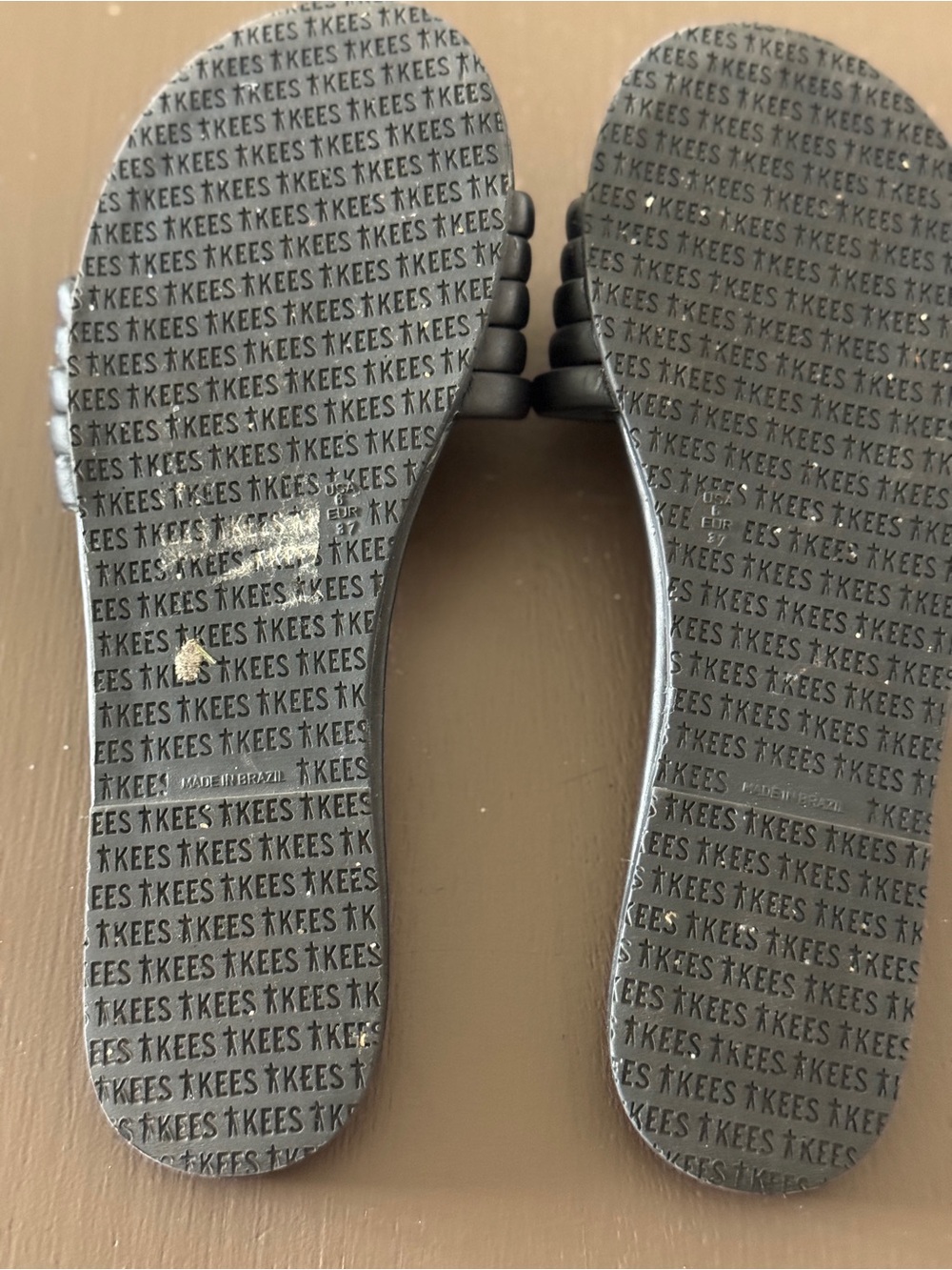 TKEES Black Multi-Strap Slide Sandals - Picture 4 of 4